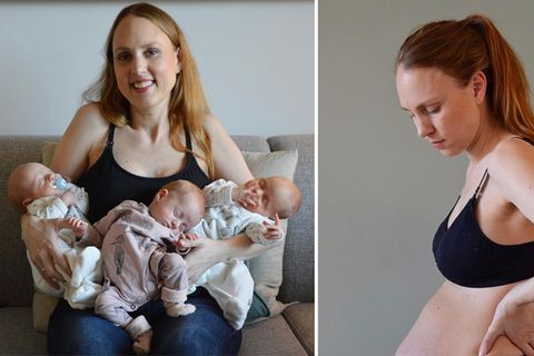 Babyglück hoch drei: Triplets of Copenhagen: So sieht der Bauch der Drillingsmama heute aus