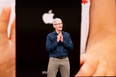 Apple-Chef Tim Cook bei der iPhone-Keynote im September