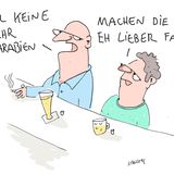 Cartoons von Tobias Schülert: Klimawandel - So schlecht geht es Frau Holle