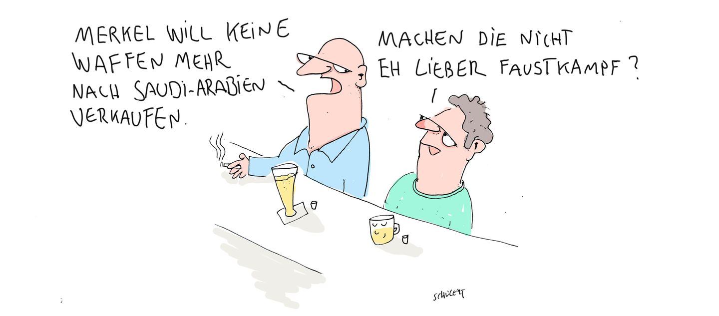 Cartoons von Tobias Schülert: Klimawandel - So schlecht geht es Frau Holle