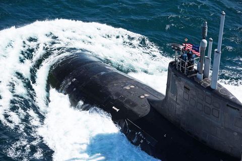 Bange Frage für die Navy: Können Boote wie die "USS John Warner" in Zukunft aus dem All aufgespürt werden?