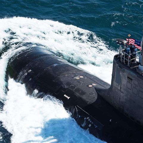 Bange Frage für die Navy: Können Boote wie die "USS John Warner" in Zukunft aus dem All aufgespürt werden?