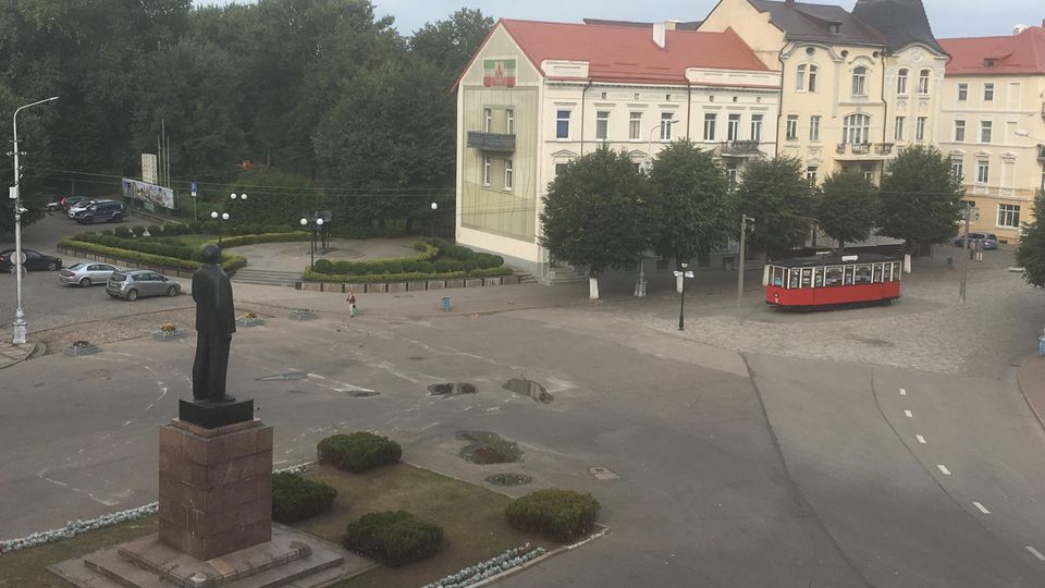 Der zentrale Platz in Sowetsk, dem ehemaligen Tilsit