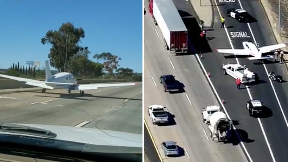 25-jährigem Piloten gelingt eine Notlandung auf einer stark befahrenen Autobahn