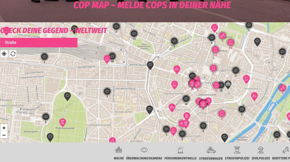 Screenshot "Cop Map"