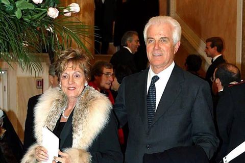 Gilberto Benetton mit seiner Frau 2003 in Venedig
