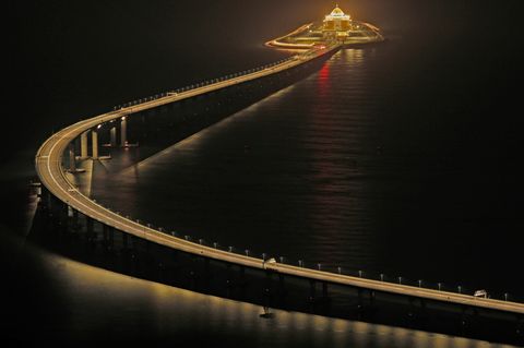 Blick auf die Hongkong-Zhuhai-Macau-Brück