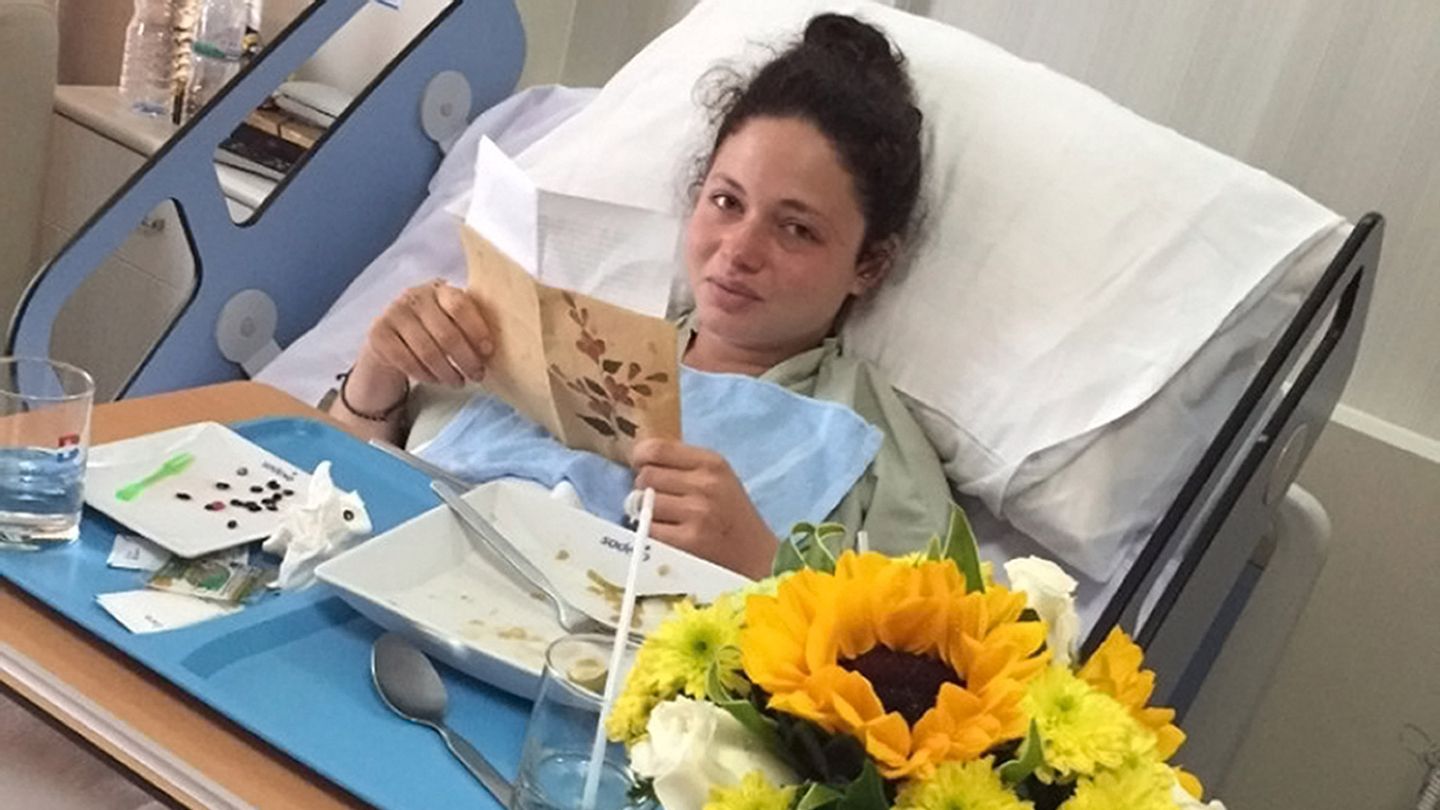 Hannah Gavios nach der Attacke