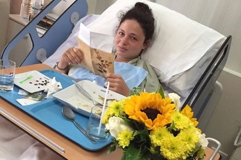 Hannah Gavios nach der Attacke