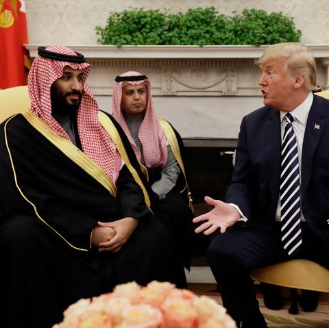 Den saudische Kronprinz Mohammed bin Salman war im März zu Gast bei Donald Trump