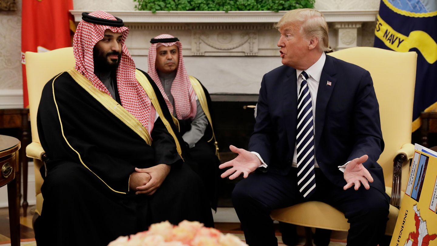 Den saudische Kronprinz Mohammed bin Salman war im März zu Gast bei Donald Trump