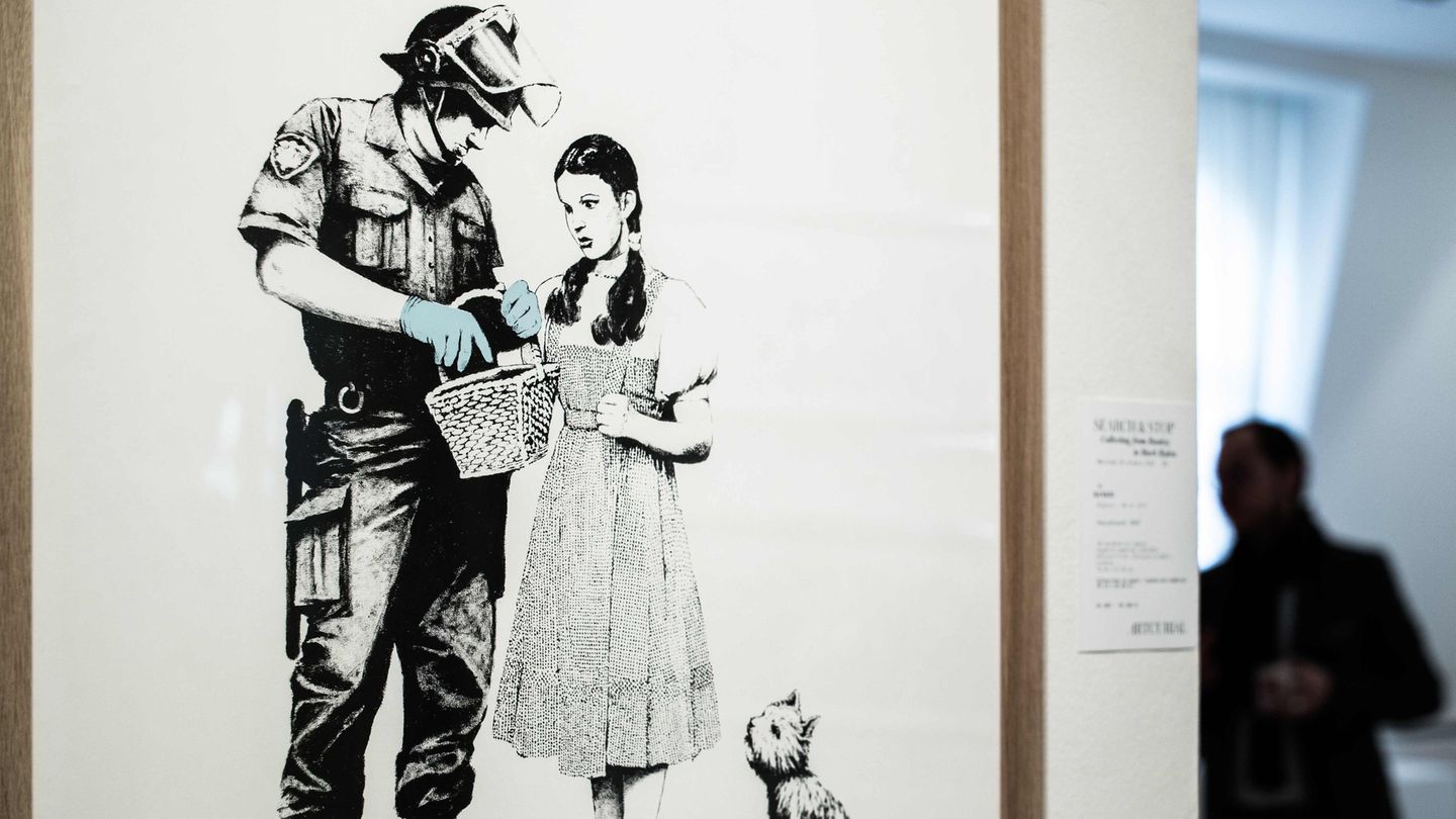 Banksy-Bild in Paris