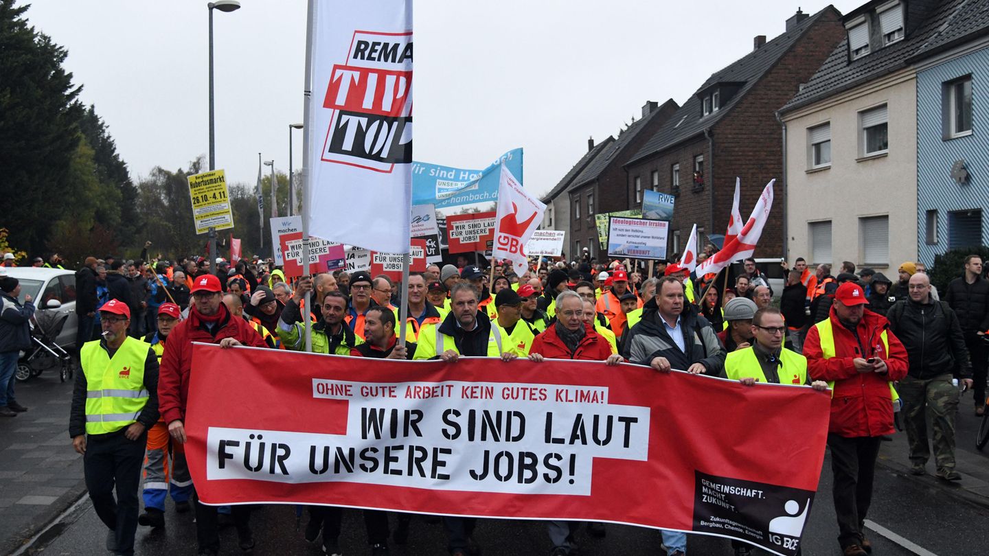 Demo pro RWE in Bergheim