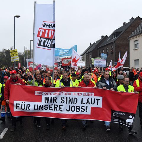 Demo pro RWE in Bergheim