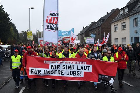 Demo pro RWE in Bergheim