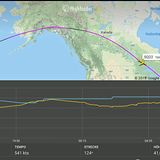 Das blaue Diagramm auf flightradar24.com zeigt die Flughöhe der gesamten Strecke von Singapur nach New York: Damit ist der erste tägliche Flug von SQ22 am 18. Oktober mit 16 Stunden und 50 Minuten zum Rekordflug geworden. Der Erstflug am 11. Oktober benötigte 17 Stunden und 52 Minuten.