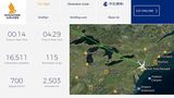 Der Screenshot vom Bordunterhaltungsprogramm zeigt die Phase im sinkenden Gleitflug zum Newark Airport in New Jersey. Wir werden fast eineinhalb Stunden früher in New York landen.