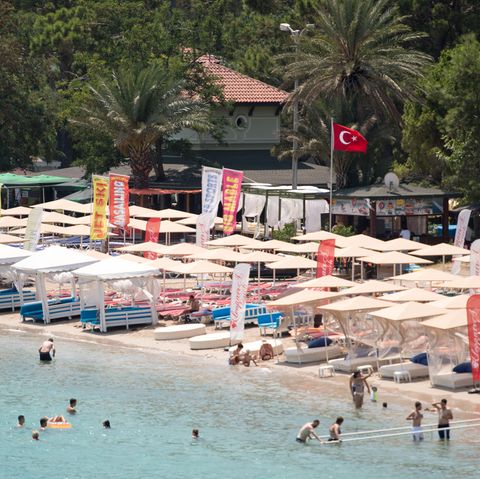 Badestrand in Kemer, Türkei