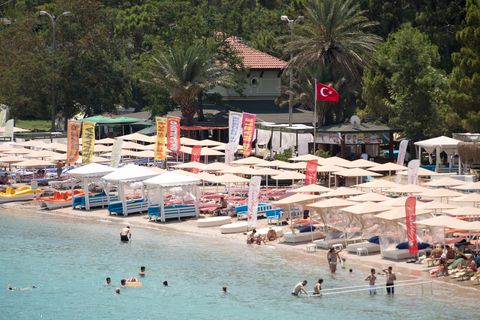 Badestrand in Kemer, Türkei
