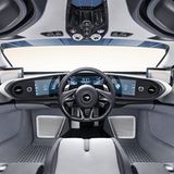 McLaren Speedtail - - die Armaturentafel des Dreisitzers