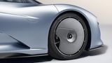 McLaren Speedtail - die vorderen Radhäuser sind abgedeckt, um Verwirbelungen zu minimieren