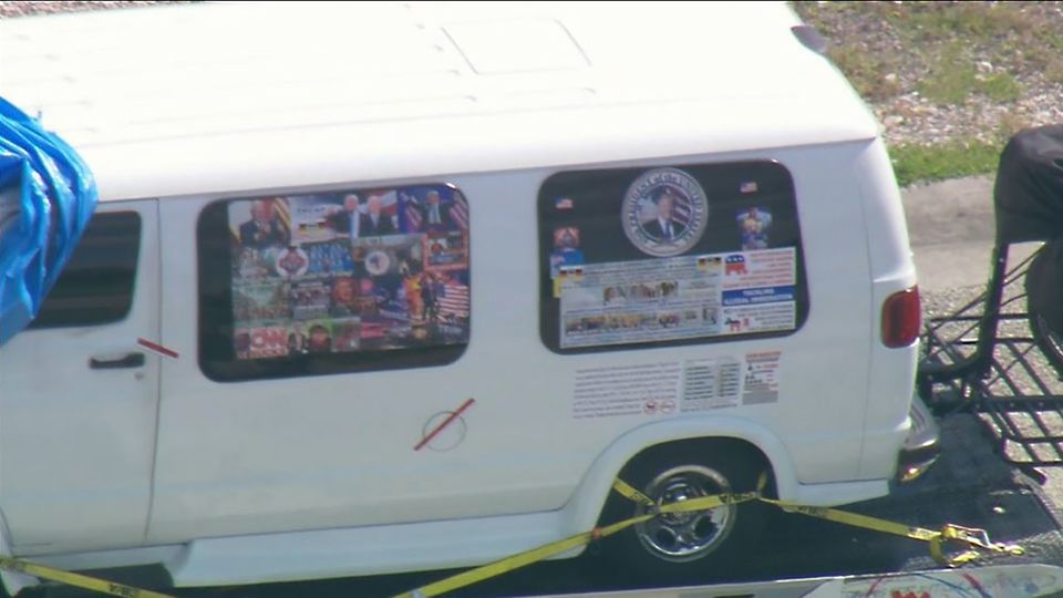 Der Van des mutmaßlichen Briefbombers Der Van des mutmaßlichen Briefbombers