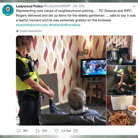 Twitter: Polizei hilft Witwer