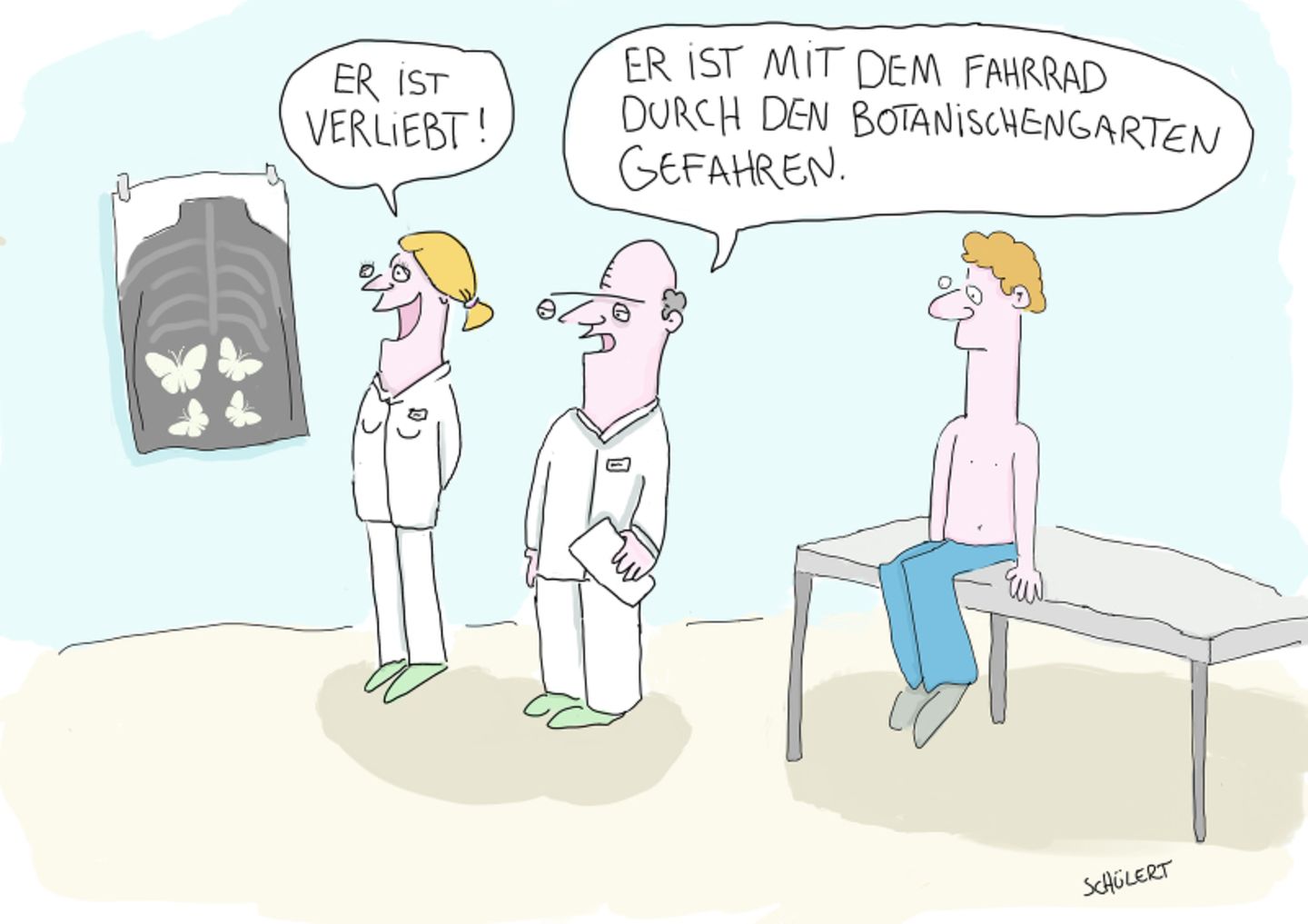 Cartoons von Tobias Schülert: Klimawandel - So schlecht geht es Frau Holle