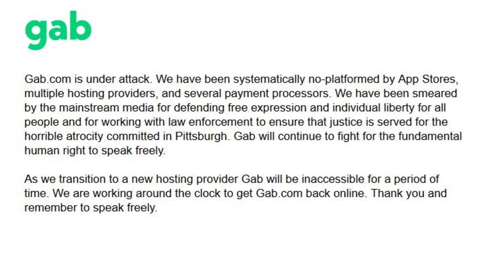 Gab Screenshot Gab Screenshot
