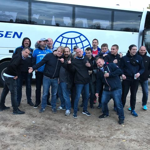 HSV-Fans auf der Auswärtsfahrt nach Magdeburg