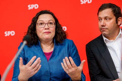 SPD-Chefin Andrea Nahles und Generalsekretär Lars Klingbeil