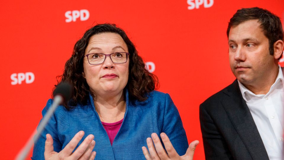 SPD-Chefin Andrea Nahles und Generalsekretär Lars Klingbeil