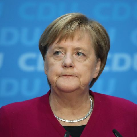 Angela Merkel bei einer Pressekonferenz
