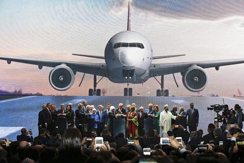 Recep Tayyip Erdogan (Mitte) hat am 29. Oktober den neuen Internationalen Flughafen Istanbul eingeweiht. Er will ihn zum größten Flughafen der Welt machen.