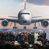 Recep Tayyip Erdogan (Mitte) hat am 29. Oktober den neuen Internationalen Flughafen Istanbul eingeweiht. Er will ihn zum größten Flughafen der Welt machen.