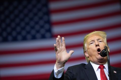US-Präsident Donald Trump spricht bei einer Wahlkampfveranstaltung