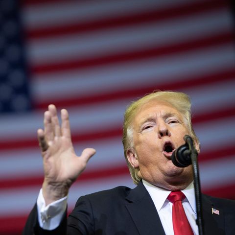 US-Präsident Donald Trump spricht bei einer Wahlkampfveranstaltung
