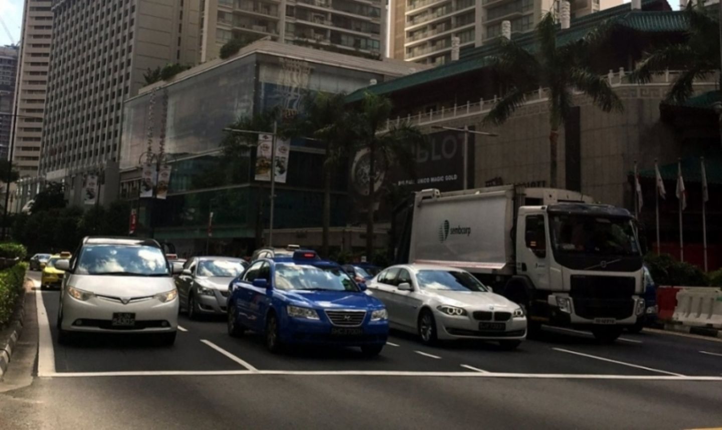 Auf den Straßen von Singapur