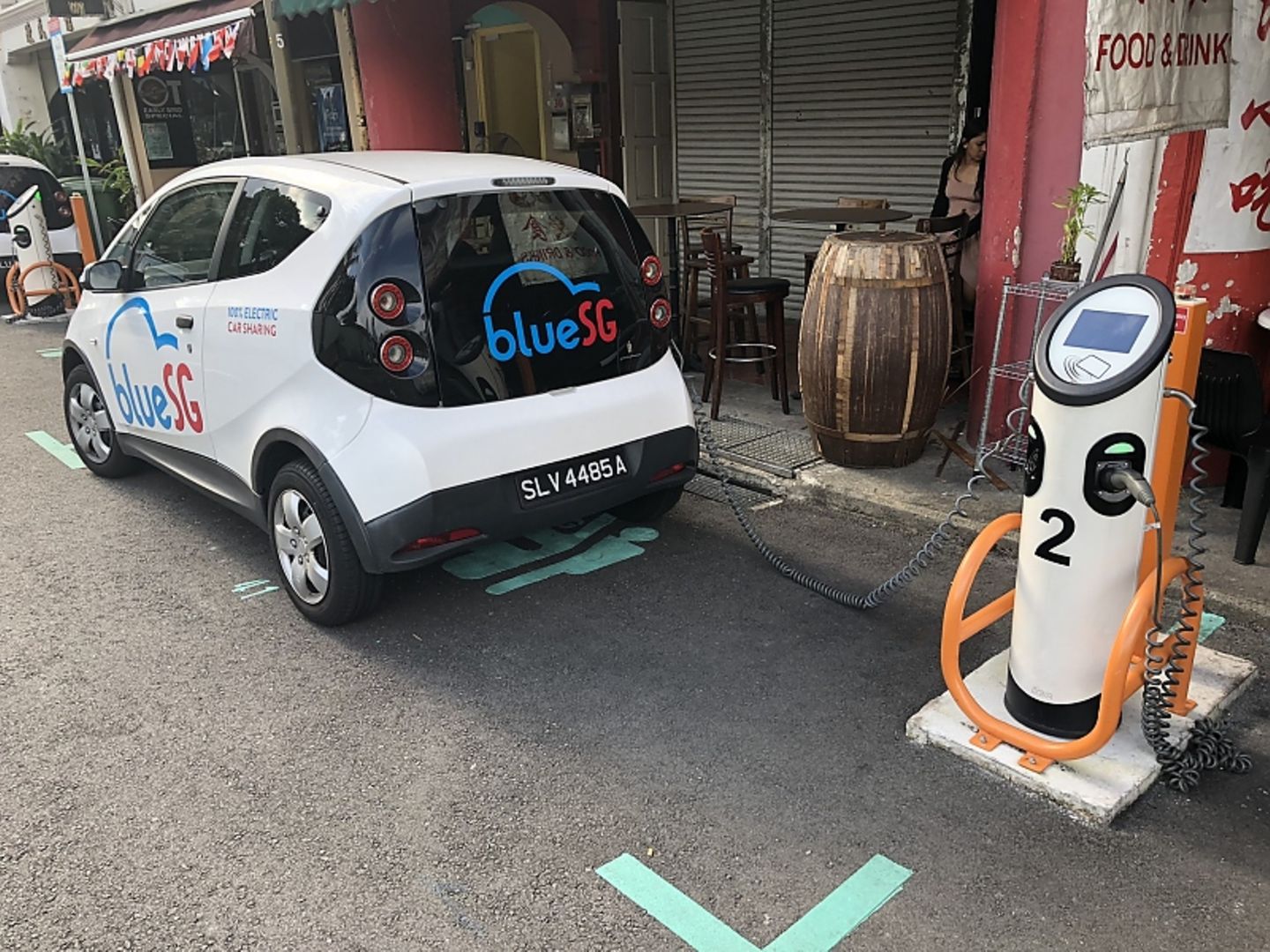 Blue SG Elektroauto Carsharing