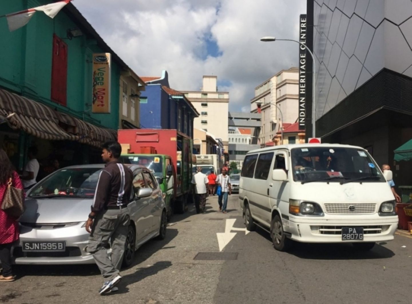 Auf den Straßen von Singapur