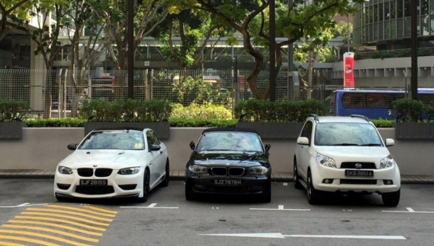 Auf den Straßen von Singapur
