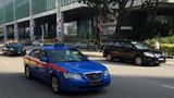Taxis auf den Straßen von Singapur