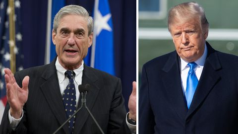 Sonderermittler Robert Mueller (l.) und US-Präsident Donald Trump