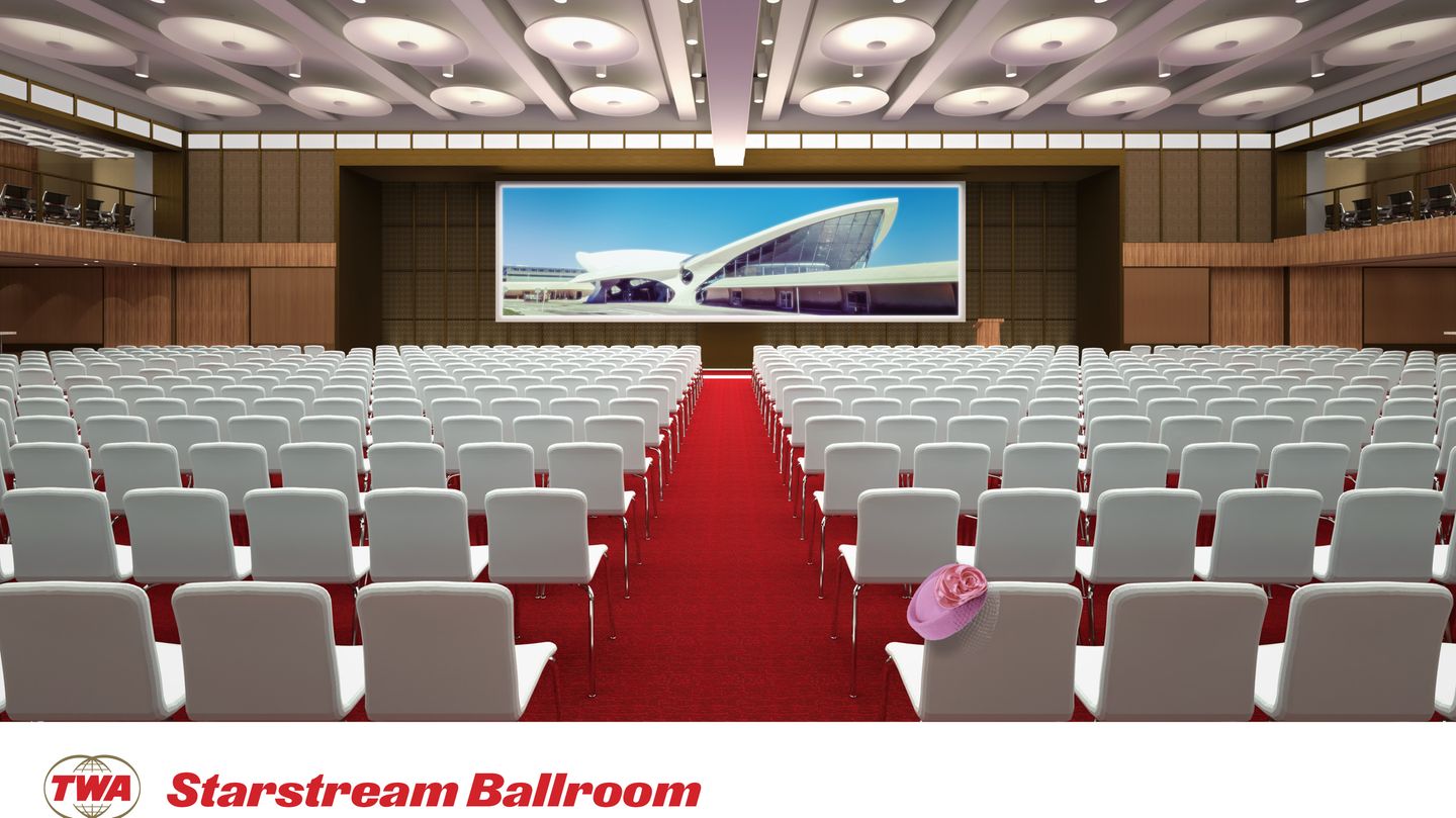 So soll der Starstream Ballroom aussehen: Ein Teil des Gebäudes von Saarinen steht für Kongresse zur Verfügung.