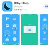 Babysleep hilft dank sanfter Geräusche Babys beim Einschlafen