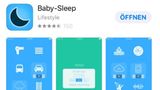 Babysleep hilft dank sanfter Geräusche Babys beim Einschlafen