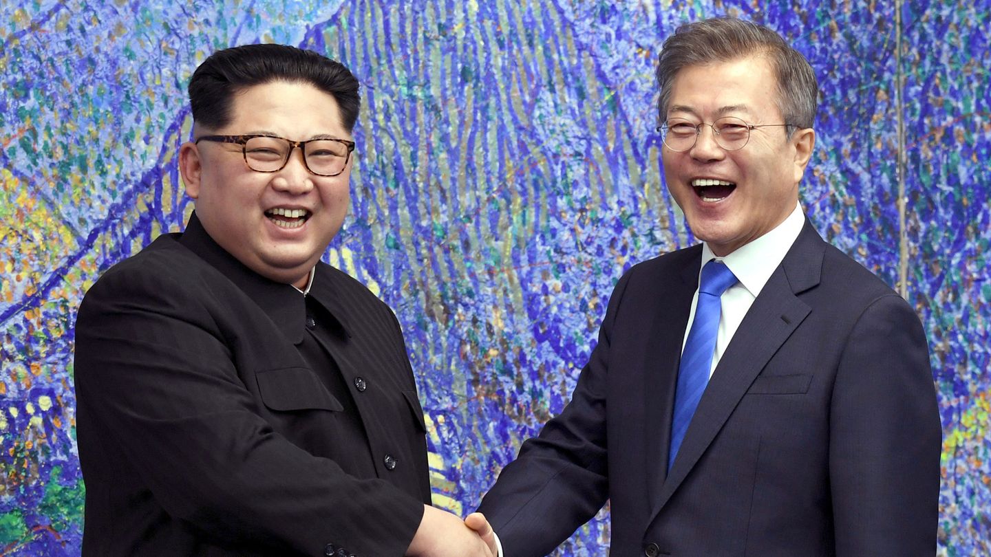 Nordkorea: Die koreanischen Staatsoberhäupter Moon und Kim Jong-Un