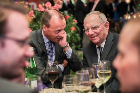 Zwei, die sich bestens kennen: Friedrich Merz und Wolfgang Schäuble