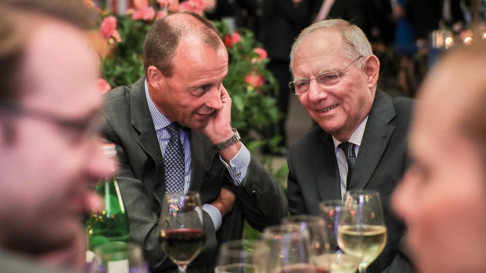 Zwei, die sich bestens kennen: Friedrich Merz und Wolfgang Schäuble