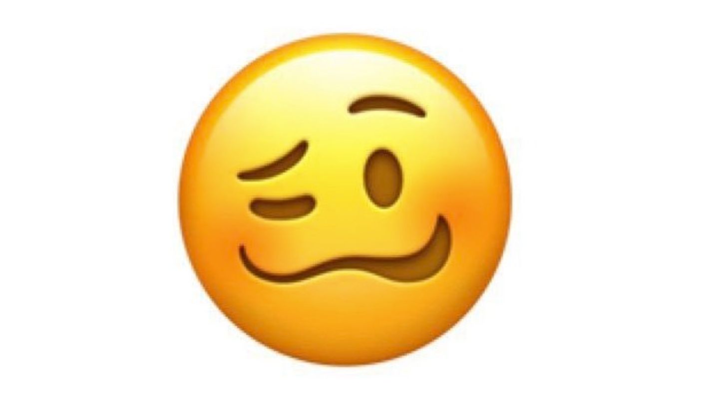 Emoji mit verzogenem Gesicht